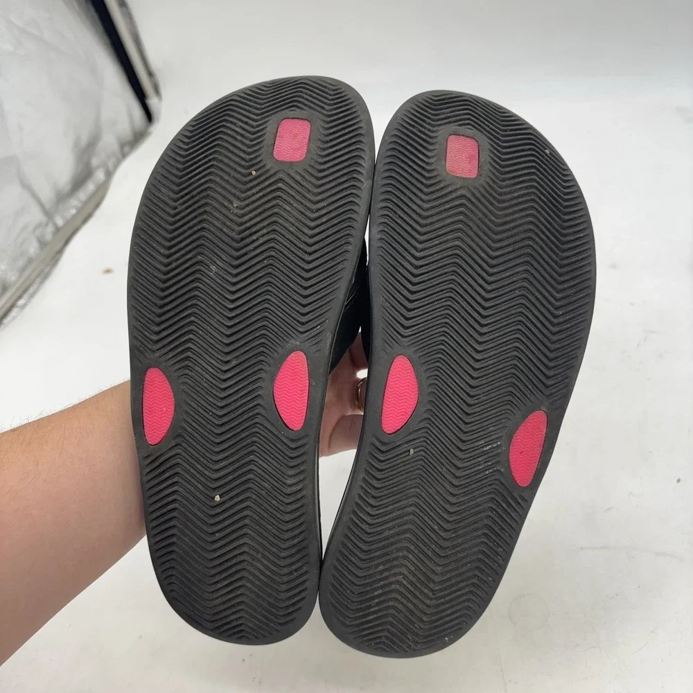 Nike Comfort Slides Womens 7 Black Slip On Sandals Comfortbed Flip Flops